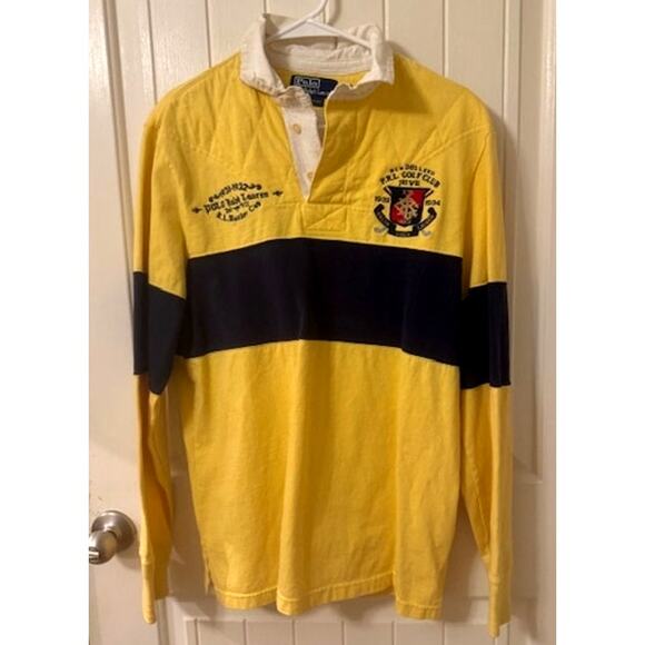 Vintage Polo Ralph Lauren P.R.L. Golf Club Bleecker Cup Rugby Shirt M - Picture 5 of 6